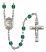 Saint Benjamin Engravable Rosary with Zircon Beads