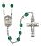 Saint Catherine of Siena Engravable Rosary with Zircon Beads