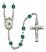 Saint Bernadette Engravable Rosary with Zircon Beads