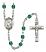 Saint Camillus of Lellis Engravable Rosary with Zircon Beads