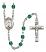 Saint Dorothy Engravable Rosary with Zircon Beads