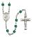 Saint Jane of Valois Engravable Rosary with Zircon Beads