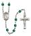 Saint Elizabeth of Hungary Engravable Rosary with Zircon Beads