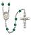 Saint Francis de Sales Engravable Rosary with Zircon Beads