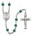 Saint Helen Engravable Rosary with Zircon Beads