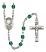 Holy Spirit Engravable Rosary with Zircon Beads