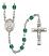 Saint John Bosco Engravable Rosary with Zircon Beads