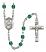 Saint Kateri Tekakwitha Engravable Rosary with Zircon Beads