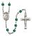 Saint Lucia of Syracuse Engravable Rosary with Zircon Beads