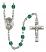 Saint Michael the Archangel Engravable Rosary with Zircon Beads