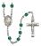 Saint Bonaventure Engravable Rosary with Zircon Beads