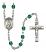 Saint Peregrine Laziosi Engravable Rosary with Zircon Beads