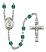 Saint Peter the Apostle Engravable Rosary with Zircon Beads