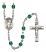 Saint Richard Engravable Rosary with Zircon Beads