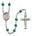 Saint Rose of Lima Engravable Rosary with Zircon Beads