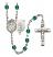 Scapular Engravable Rosary with Zircon Beads