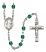 Our Lady Star of the Sea Engravable Rosary with Zircon Beads