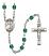 Saint Thomas the Apostle Engravable Rosary with Zircon Beads