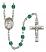 Saint Juan Diego Engravable Rosary with Zircon Beads