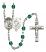 Guardian Angel and Paratrooper Rosary with Zircon Beads