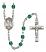 Saint Valentine of Rome Engravable Rosary with Zircon Beads