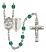 Sts. Cosmas & Damian and Doctors Rosary with Zircon Beads