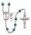 Saint Christopher and Dance Rosary with Zircon Beads