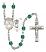 Saint CHRISTOPHER and Water Polo-Women Rosary with Zircon Beads