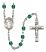 Saint Joseph the Worker Engravable Rosary with Zircon Beads