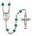 Saint Lillian Engravable Rosary with Zircon Beads