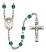 Saint Dominic Savio Engravable Rosary with Zircon Beads