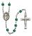 San Juan de la Cruz Engravable Rosary with Zircon Beads