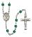 Our Lady of All Nations Engravable Rosary with Zircon Beads