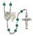 Our Lady of Mount Carmel Rosary with Zircon Beads