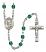 Saint Zita Engravable Rosary with Zircon Beads