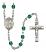 Saint Isabella of Portugal Engravable Rosary with Zircon Beads