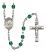 Saint Rebecca Engravable Rosary with Zircon Beads