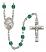 Saint Bernard of Montjoux Engravable Rosary with Zircon Beads