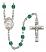 Saint Julia Billiart Engravable Rosary with Zircon Beads