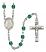 Saint Basil the Great Engravable Rosary with Zircon Beads