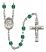 Saint Gabriel Possenti Engravable Rosary with Zircon Beads