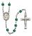 Our Lady of Lourdes Engravable Rosary with Zircon Beads