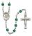 Saint Lidwina of Schiedam Engravable Rosary with Zircon Beads