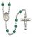 Saint Olivia Engravable Rosary with Zircon Beads