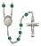 Saint Louis Marie de Montfort Engravable Rosary with Zircon Beads