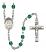 Immaculate Heart of Mary Engravable Rosary with Zircon Beads