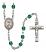 Corazon Inmaculado de Maria Engravable Rosary with Zircon Beads