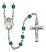 Saint Thomas A Becket Engravable Rosary with Zircon Beads