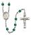 Saint John Chrysostom Engravable Rosary with Zircon Beads