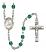 Saint Josemaria Escriva Engravable Rosary with Zircon Beads